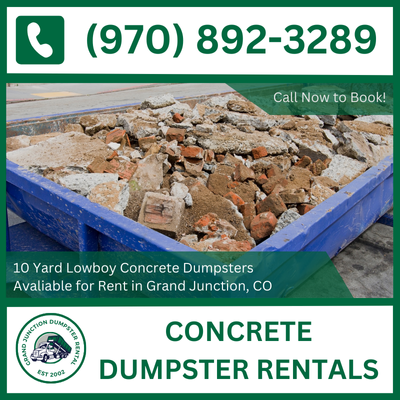 Grand Junction Concrete Dumpster Rental